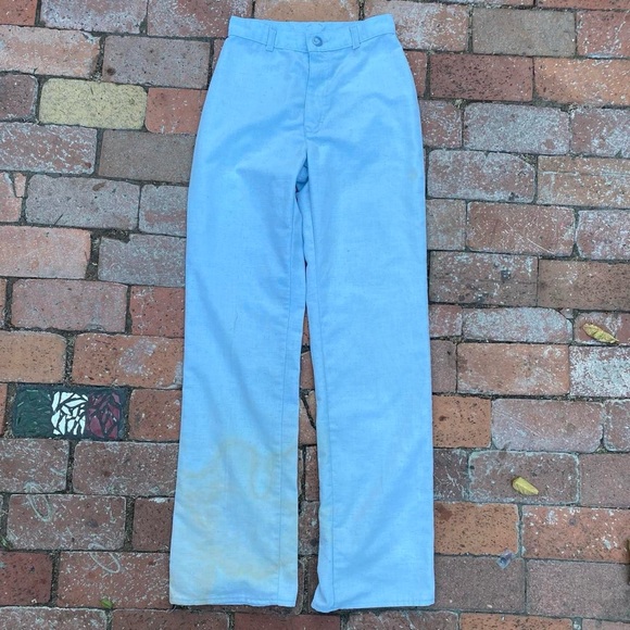 Lee Pants - Vintage 1970's Ms Lee Union Made in the USA blue flare pants